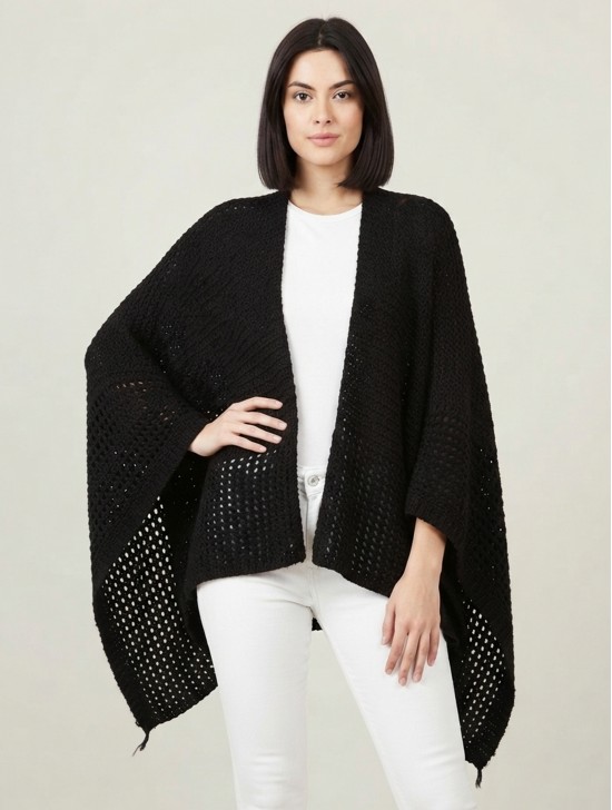 Open Knitted Cape